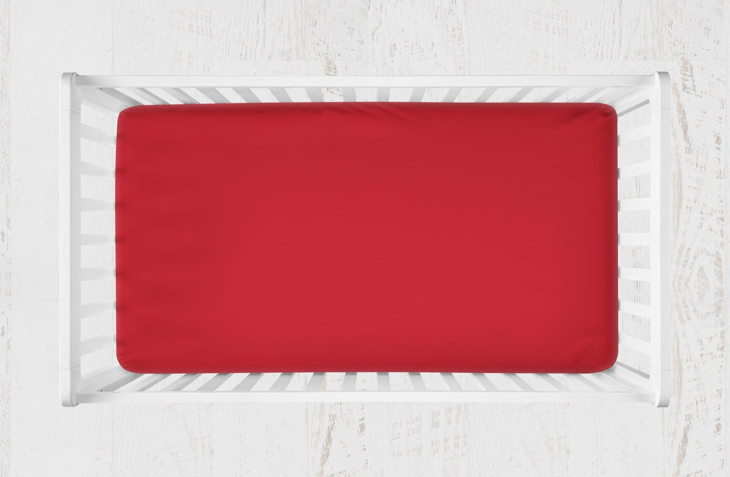 Red Crib Sheet, Red Changing Pad Cover, Boy Nursery Bedding - The Creative Raccoon