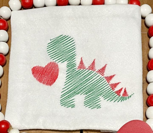 Valentine Shirt for Girls, Dinosaur Girl Shirt - The Creative Raccoon