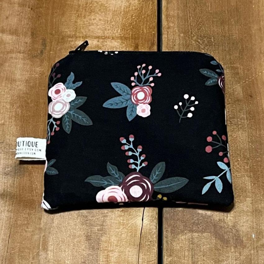 Wet Dry Bag, Period Pouch, Floral Bag - The Creative Raccoon