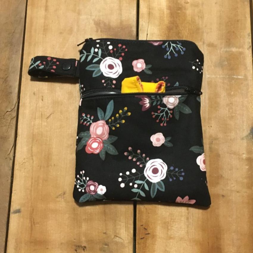 Wet Dry Bag, Period Pouch, Floral Bag - The Creative Raccoon