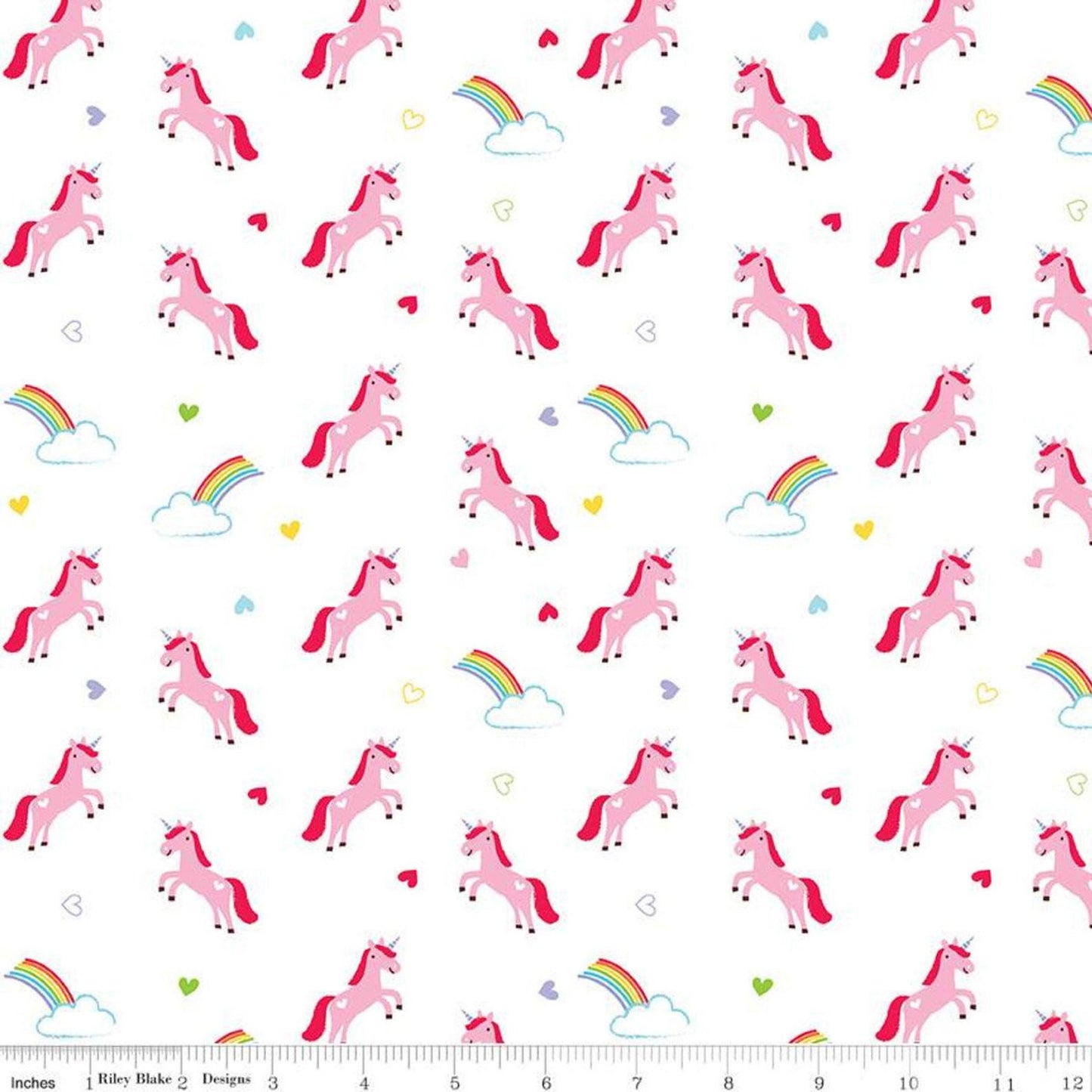 Unicorn Flannel Fabric, Once Upon a Time, Riley Blake