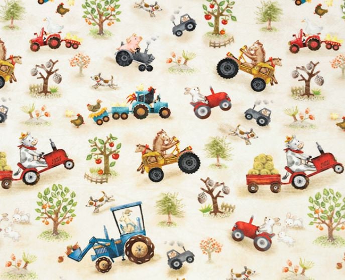 Personalized Farm Animal Baby Blanket, Barnyard Nursery Theme